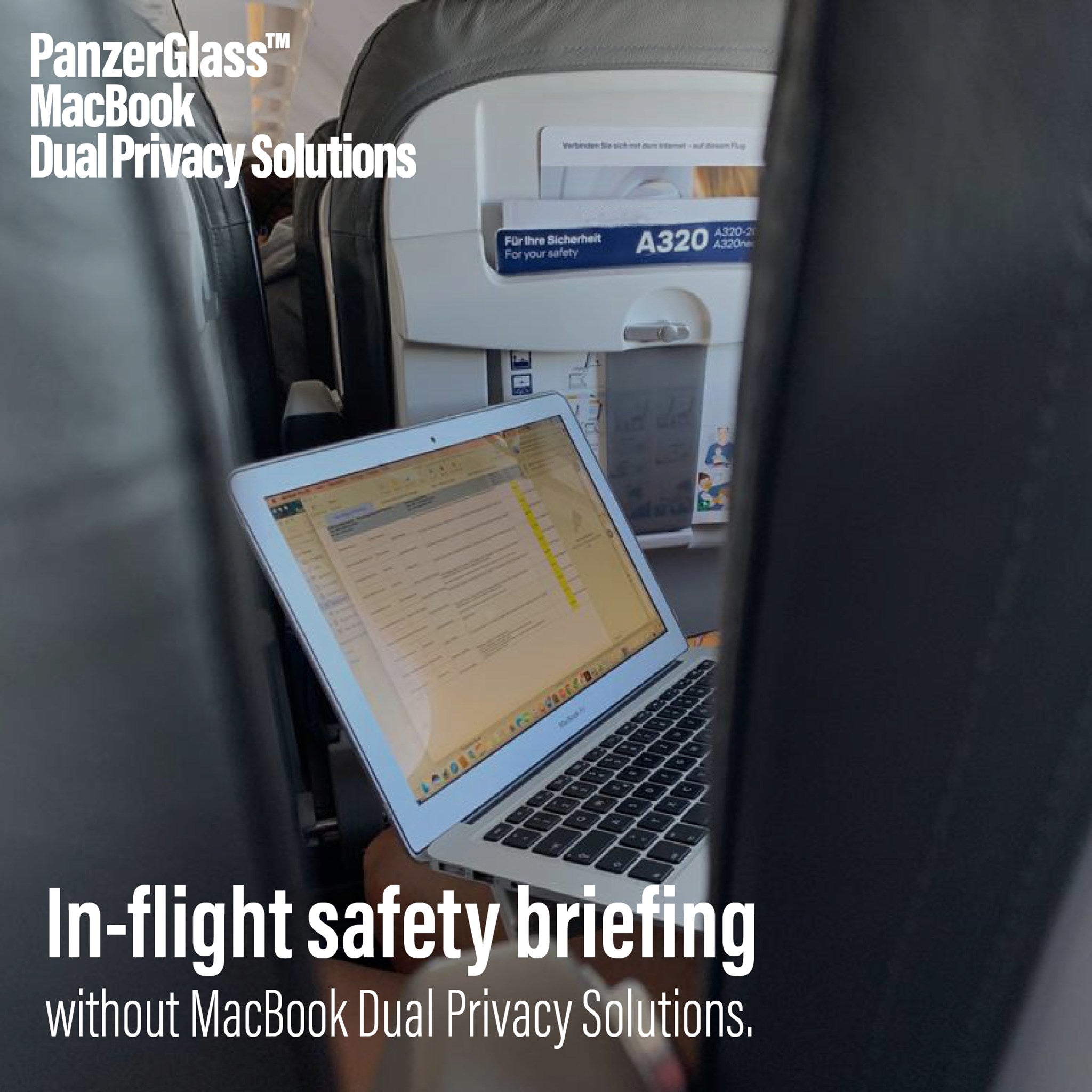 PanzerGlass™ MacBook  Pro | Air 13″ - Dual Privacy™| Displayschutzglas 8